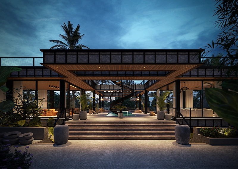 Rendering del progetto Bond House - vista 5