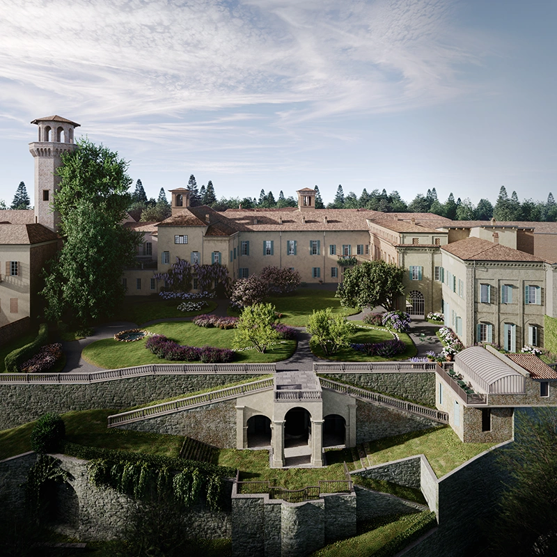 Rendering del progetto Palazzo La Marmora - vista 1