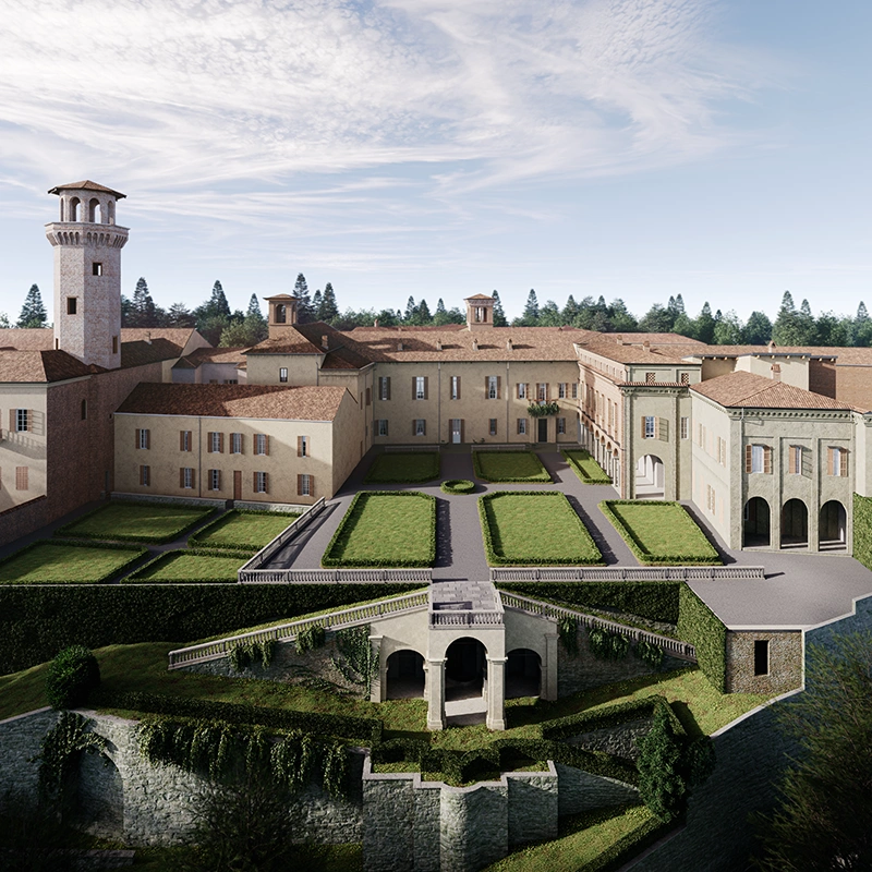Rendering del progetto Palazzo La Marmora - vista 2