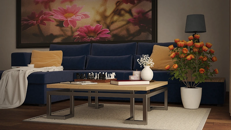 Rendering del progetto Salotto moderno - vista 2
