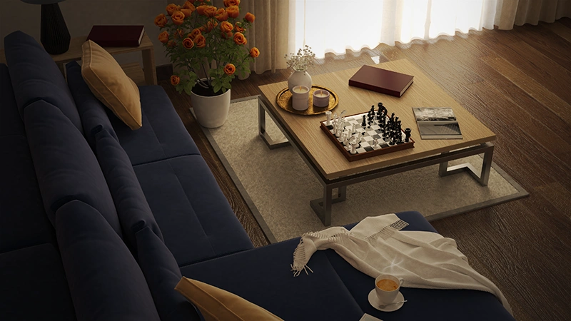 Rendering del progetto Salotto moderno - vista 4