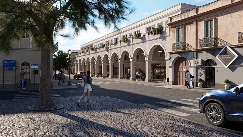 Rendering del progetto Via Garibaldi - vista 3